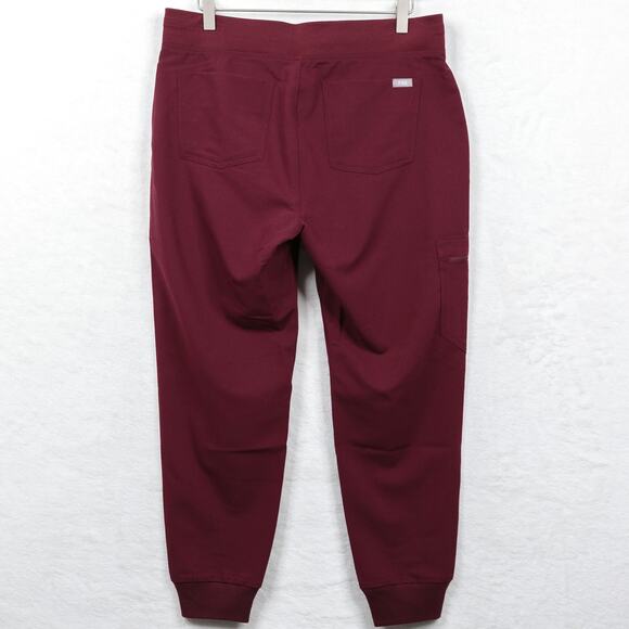 FIGS Zamora 2.0 Cargo Jogger Pants Scrubs Maroon Red Womens Sz MP Petite NWT - Picture 7 of 10